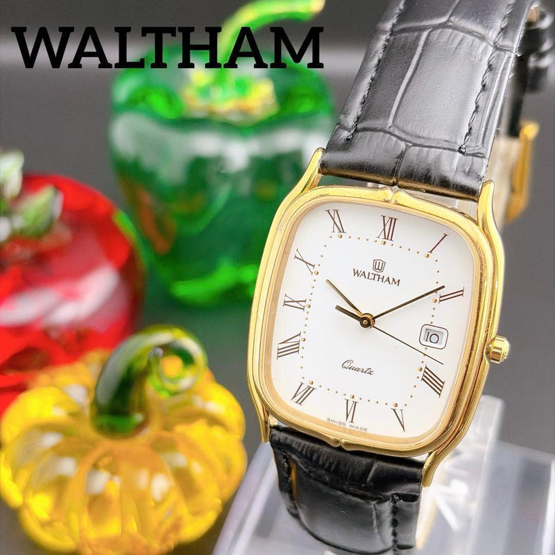Waltham Tank Square 42530.23.m Quartz Mens Watch White Dial 29.5x35.9mm
