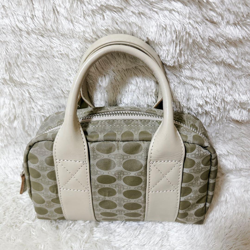 Vivienne Westwood Mini Boston Bag Tartan Check Multi Big Orb H11cm W18cm D4cm