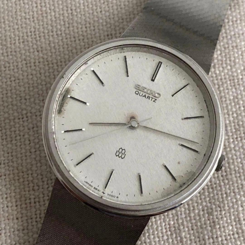 SEIKO 9641-7000 DOLCE 1st Gen Twin Quartz 32mm Case 7.1in Wrist Watch