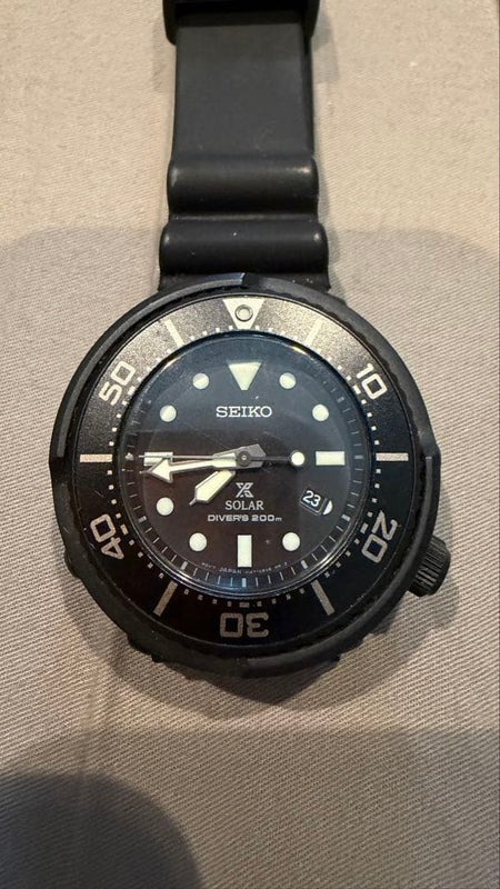 SEIKO BEAUTY&YOUTH Air Divers Solar SS 200m Limited 500 All Black Watch