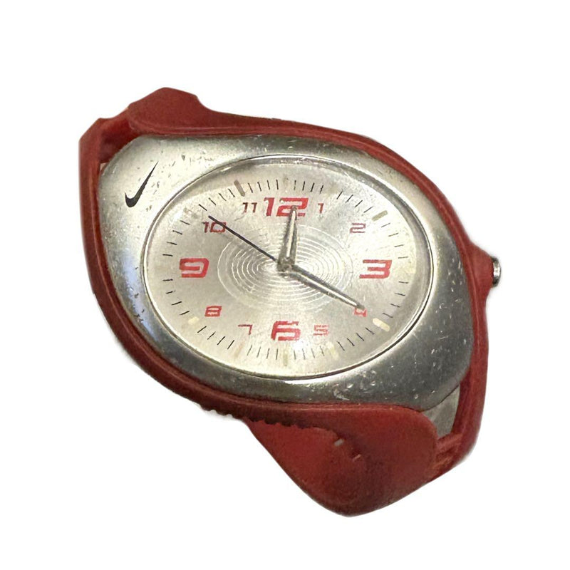 Nike Triax Sport Quartz 40mm Oval 30m Water Resistant Red Dial Black Resin