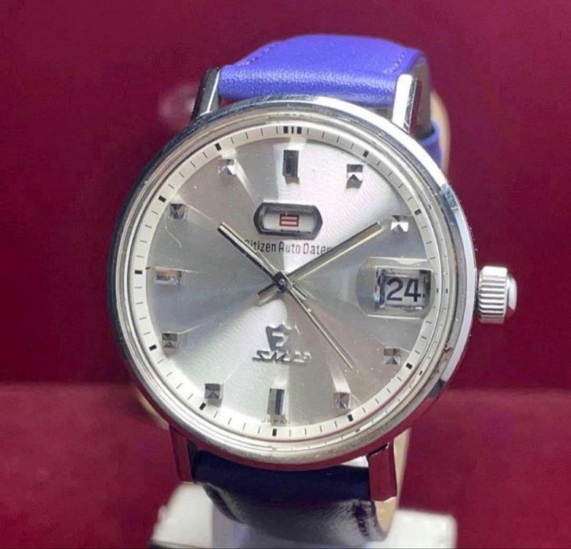 CITIZEN Auto Dater Seven SM23 Automatic Stainless Steel 37mm Silver Sunray Dial