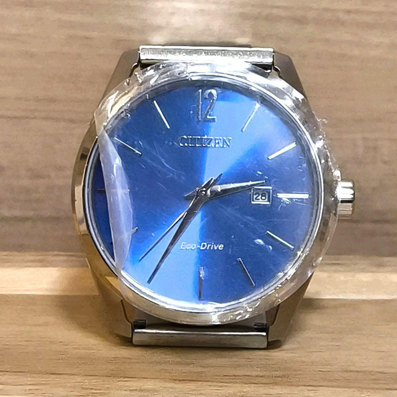 Citizen Eco-Drive Blue Dial Stainless Steel Case Bracelet Date Analog Watch