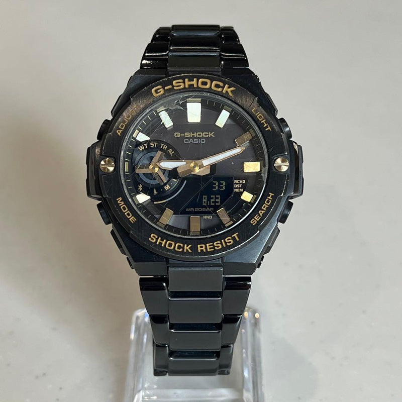 Casio G-Shock GST-B500BD-1A9 Solar Radio 49MM Black Gold Metal Bluetooth Watch