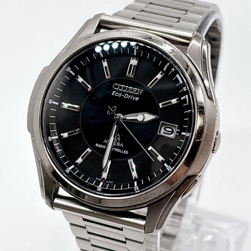 Citizen Attesa ATD53-2611 Eco-Drive Radio Solar Black Dial Stainless Steel