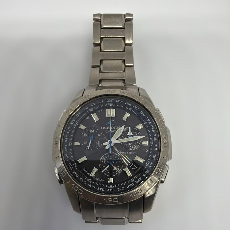 Casio Oceanus Watch Solar Powered Radio Controlled Date 42mm Wrist Size 17cm