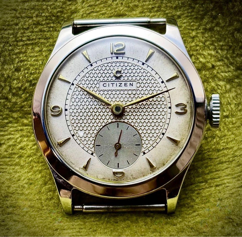 CITIZEN Small Seconds Manual Wind Watch 31mm Case 17mm Band Requires Overhaul