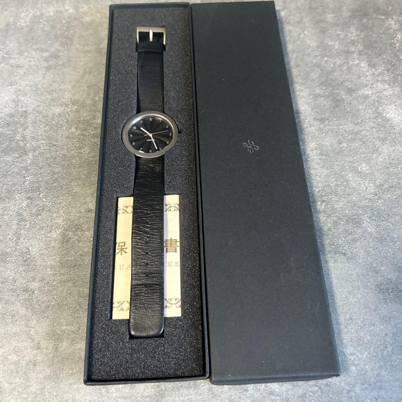 STARFLYER & CONRAN Quartz Analog Watch Black Leather Belt