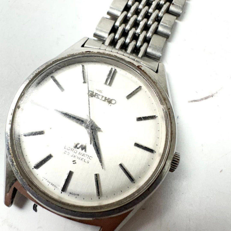 SEIKO Lord Matic 5601-9000 Automatic 23J Stainless Steel 36mm Silver Dial Watch