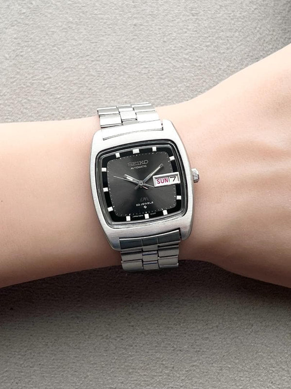 Seiko 56LM Lord Matic Cal.5606 Automatic Black Sunray 33.0mm Bracelet OH