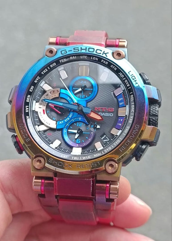 Casio G-SHOCK MTG-B1000VL-4AJR Solar Radio Multi-Band 6 Volcano Lightning