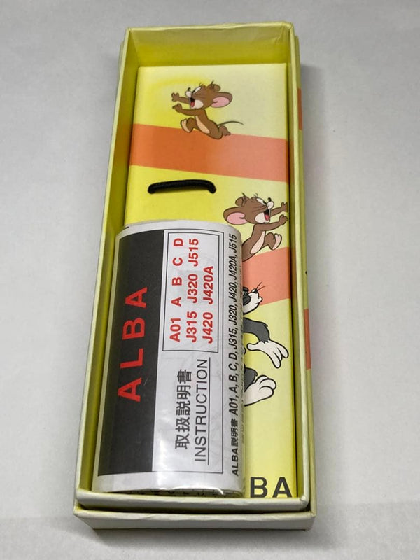SEIKO ALBA Tom and Jerry Quartz Watch V501-0FA0 Protective Film on Glass