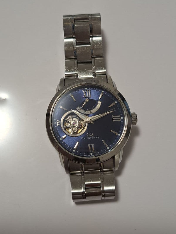 ORIENT STAR WZ0071DA DA02-C0-B Automatic Semi-Skeleton Power Reserve Blue