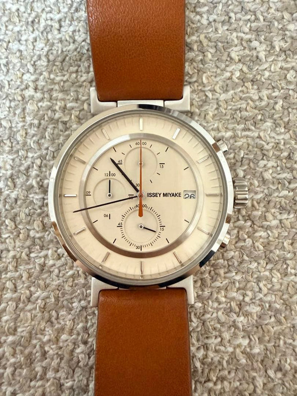 ISSEY MIYAKE W SILAY011 Quartz Chronograph 5 Bar Satoshi Wada TiCTAC Limited