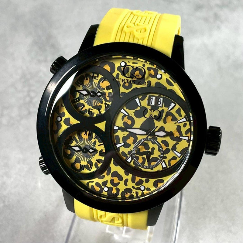 CURTIS＆Co. BIG TIME WORLD Watch 55mm Quartz New Battery Limited Edition Box