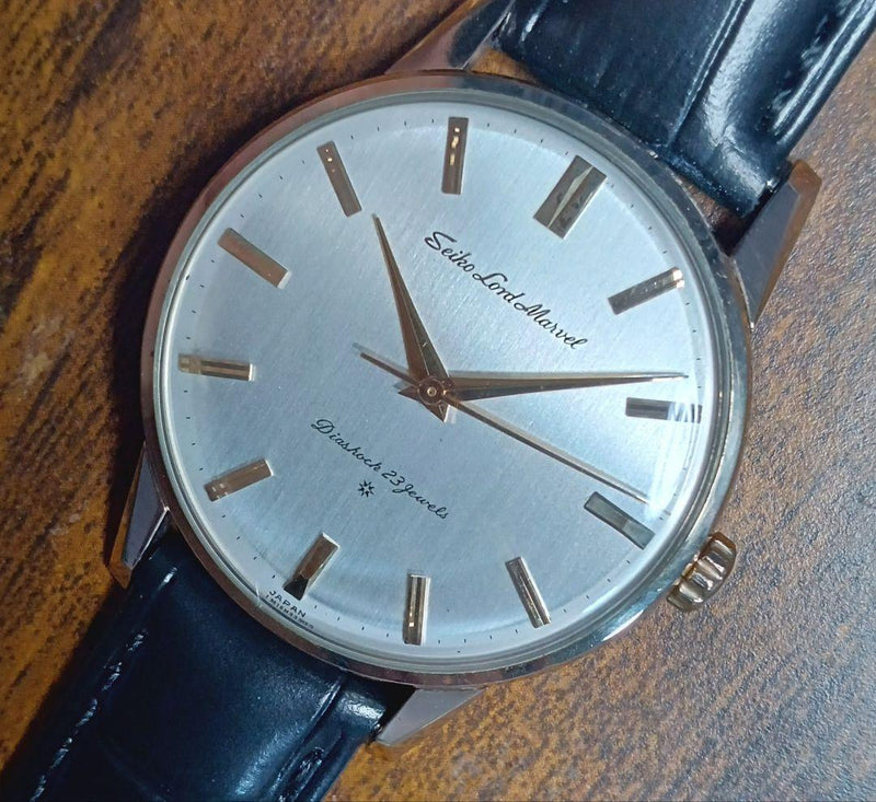 Seiko Road Marvel SD 23 Jewels Hand-wound Gold-filled Case Gold Indexes 1962