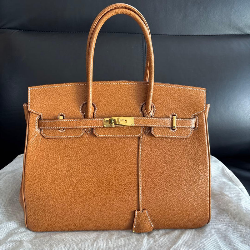 Unbranded Custom-made Genuine Leather Handbag 35cm x 25cm x 19cm