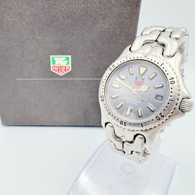 TAG Heuer S/el Professional S99.213K Quartz 200M Gray Dial Date Watch