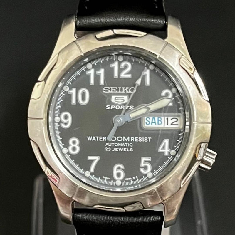 SEIKO 5 Sports 7S36-00B0 Automatic 23 Jewels 38mm 10ATM DayDate Morellato