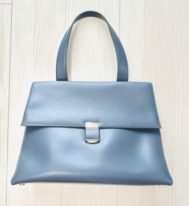 GIORGIO ARMANI Single-Handle Bag Pale Blue 30-32cm Width 25cm Height 14cm Depth
