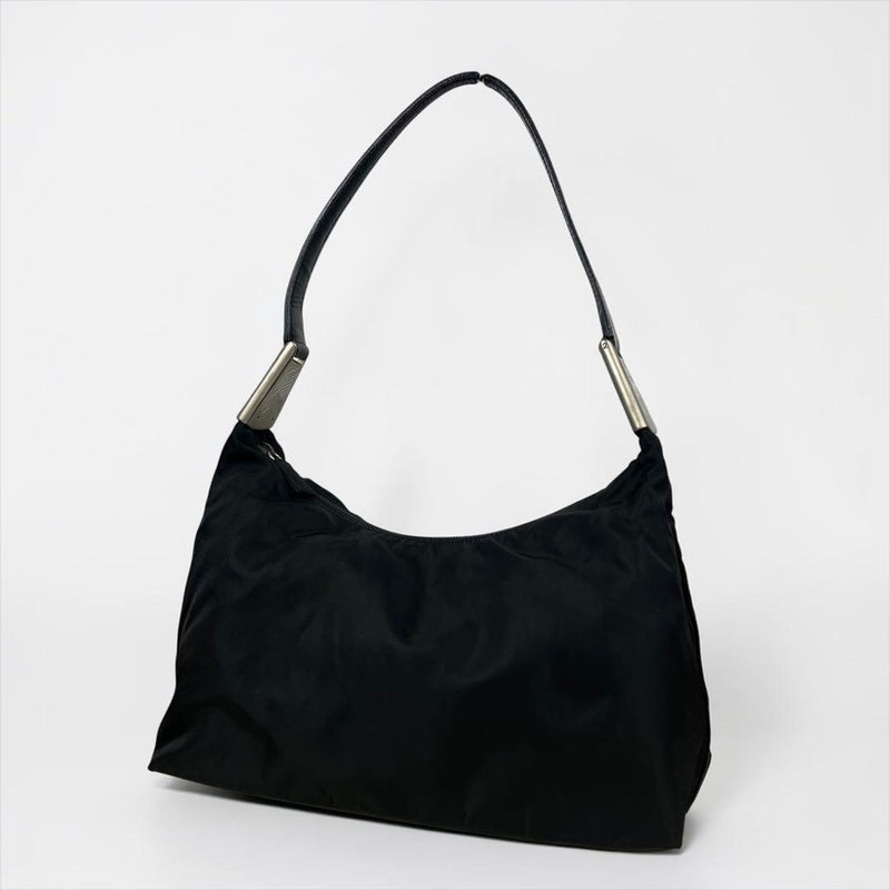 Prada Nylon One Shoulder Bag Black Unisex W31cm H25cm D1cm Drop 50cm