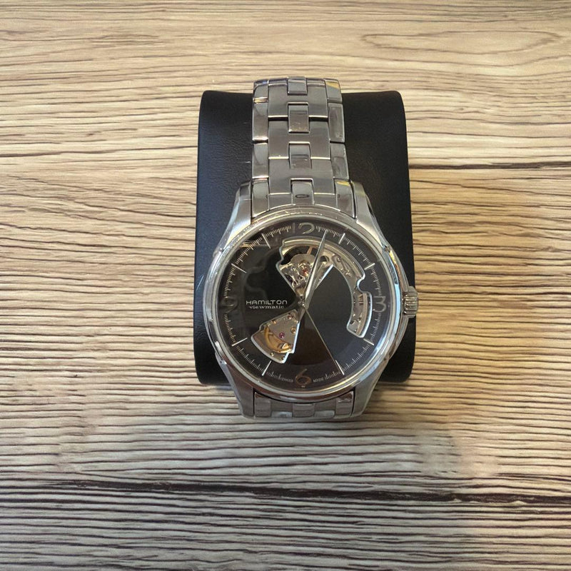Hamilton Jazzmaster Open Heart H325650 Automatic Movement Mens Watch Brown Band