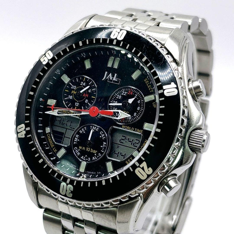CITIZEN Promaster C650-T000975 Eco-Drive JAL Limited Chronograph SS Black