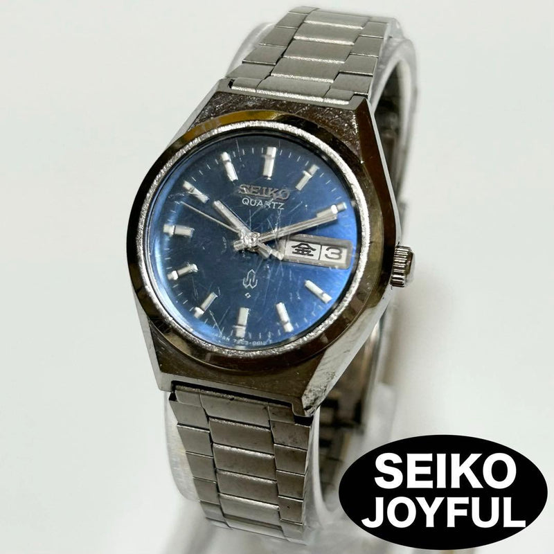 SEIKO JOYFUL 7903-0010 Quartz 23.8mm Stainless Steel Blue Gradient Day Date