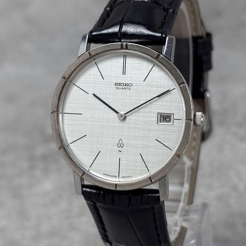 SEIKO Chariot 2639-8010 Quartz Watch 33mm Stainless Steel Silver Linen Dial