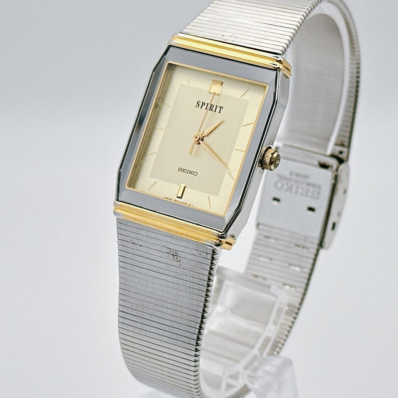 Spirit 7N01-5070 Quartz Two Tone Stainless Steel 25mm Men 1990s Watch