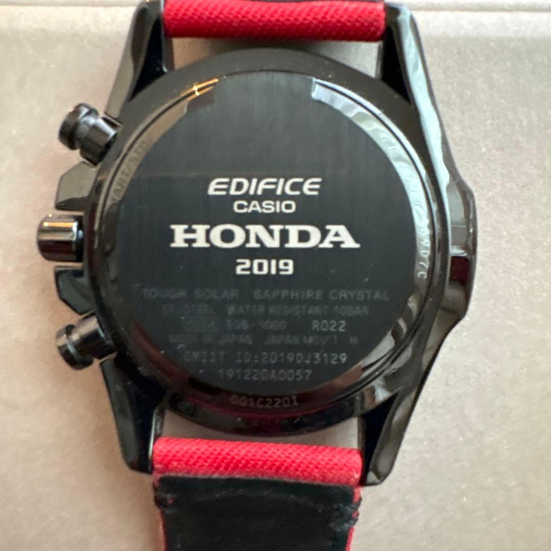 CASIO EDIFICE EQB-1000HRS-1AJR Solar Stainless Steel Black Red Watch