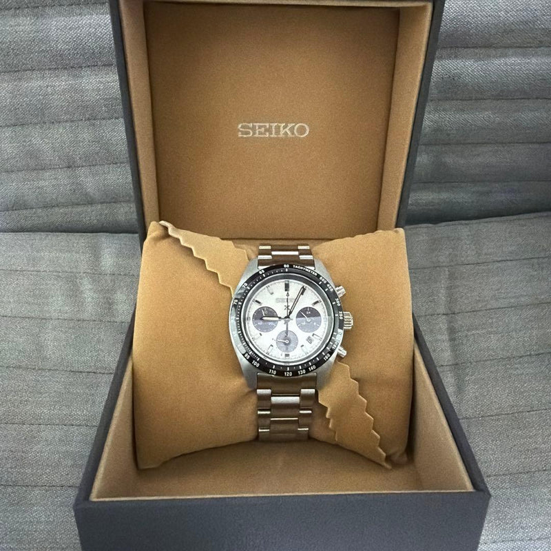 Seiko Prospex Speedtimer SBDL085 Solar Quartz Chronograph 39mm Stainless Steel