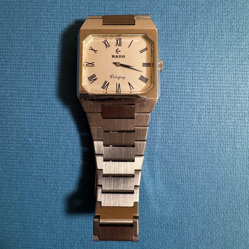 Rado Cologny 11843 Mens Mechanical Hand Wind Square Roman Numerals Watch