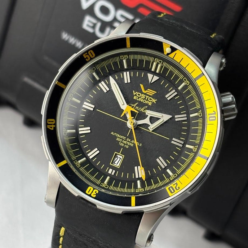 VOSTOK EUROPE ANCHAR Submarine K-162 Automatic 48mm Blue Dial Mens Watch
