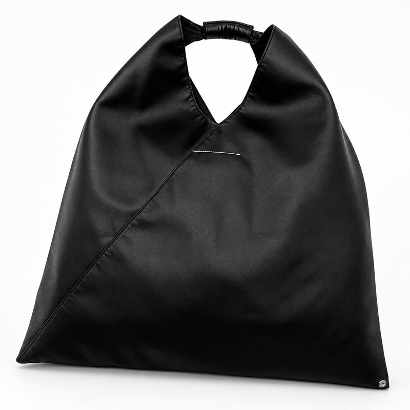 MM6 Maison Margiela Classic Large Black Leather Tote Bag 37x52x1cm