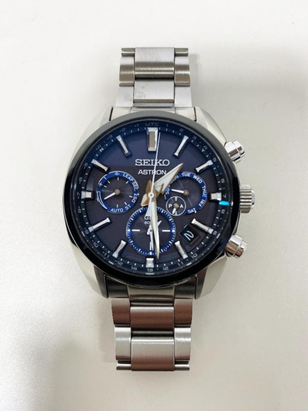 SEIKO ASTRON Mens GPS Solar Quartz Watch 5X53-0AJ0 Titanium 42.7mm Black Dial