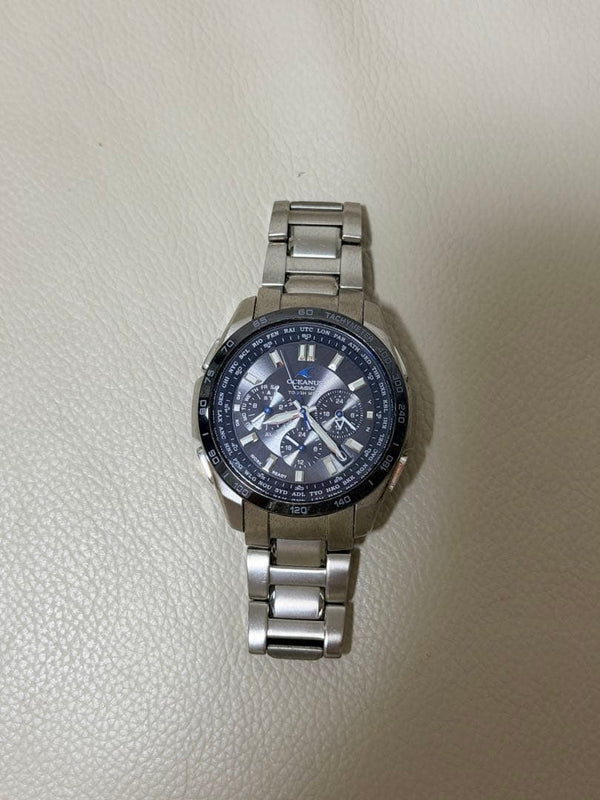 CASIO OCEANUS OCW-T601 Atomic Solar Titanium Case Watch Fits 17cm Wrist