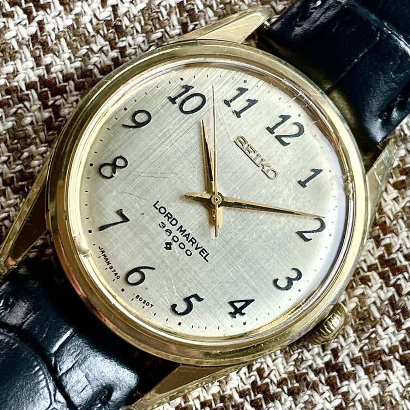SEIKO LORD MARVEL Watch 5740-8000 Manual Wind 36000 Hi-Beat 35mm Gold Plated