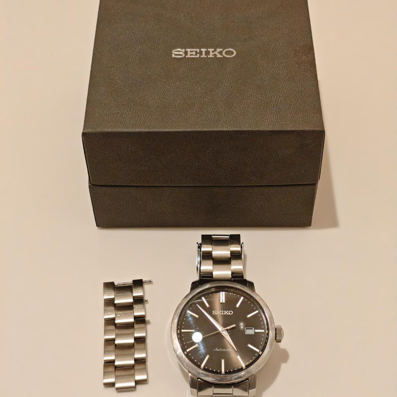 Seiko SRPA27K1 4R35-00Z0 Automatic 23J Watch 42mm Stainless Steel Black Dial