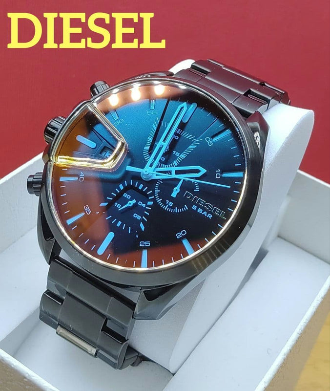 DIESEL 99481 Mens Watch 46mm Case Chronograph Polarized Glass Working New