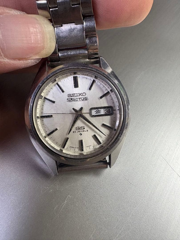 Seiko 5 Actus 6106-7480 Automatic Stainless Steel Mens Kanji Watch 1971 37mm