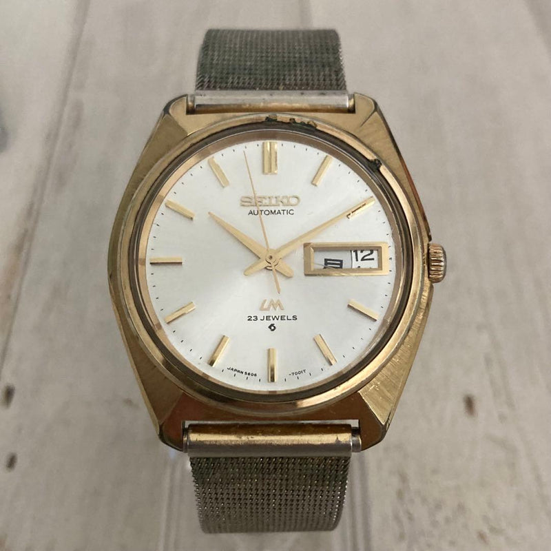 SEIKO Lord Matic 5606-7000 Automatic 23 Jewels Silver Dial 35mm Mens Watch