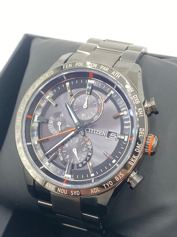 Citizen Attesa ACT Line AT8185-62E Eco-Drive Radio Black Super Titanium 42mm