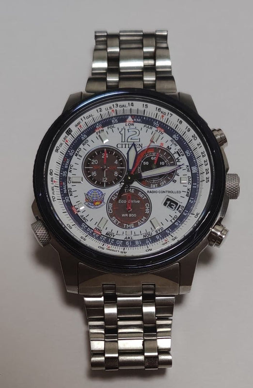 CITIZEN Promaster Eco-Drive Radio-Controlled Solar Mens CB5867-79A Blue Impulse