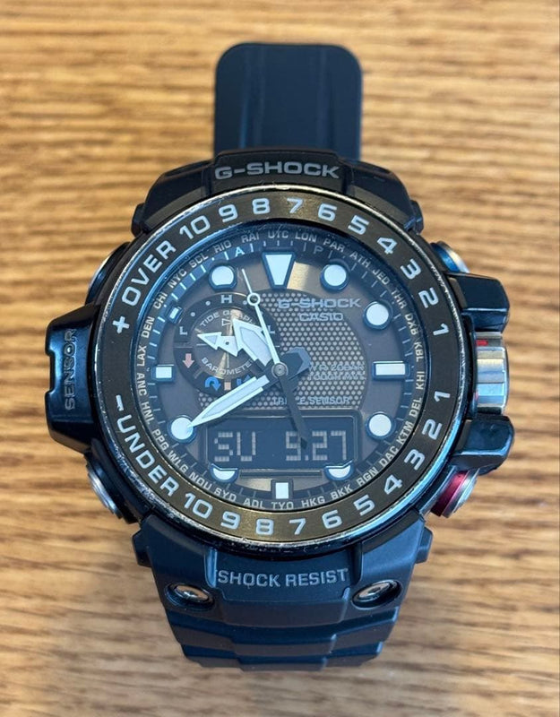 CASIO G-SHOCK GWN-1000B-1AJF GULFMASTER Solar Black Urethane Mens Watch
