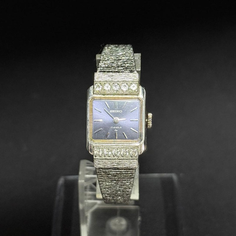 SEIKO 1906 Mechanical Manual Wind 17 Jewels Blue Dial Wristwatch