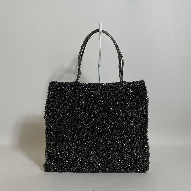 ANTEPRIMA 2609-107 Wirebag Handbag PVC Black H9.8xW10.8xD0.4in