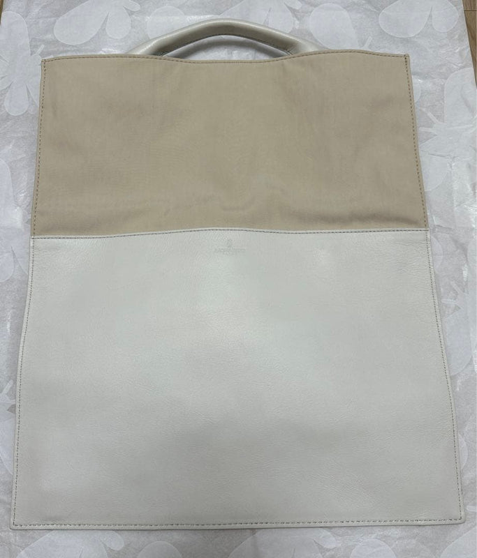 MORABITO Handbag Light Beige x White 37.5 Centimeter x 43.5 Centimeter +