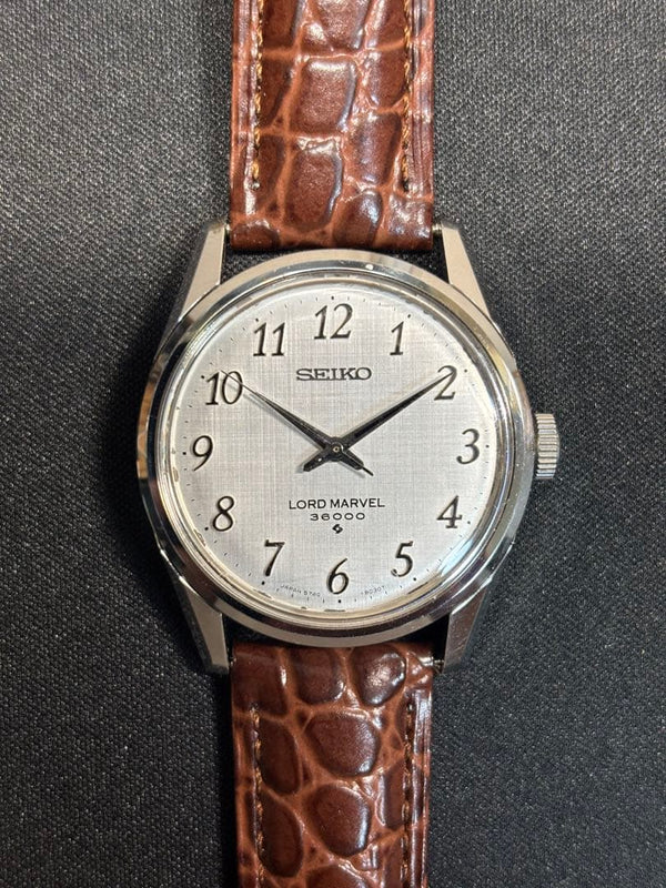 SEIKO LORD MARVEL 36000 5740-8000 Manual 36000BPH Silver Arabic Watch