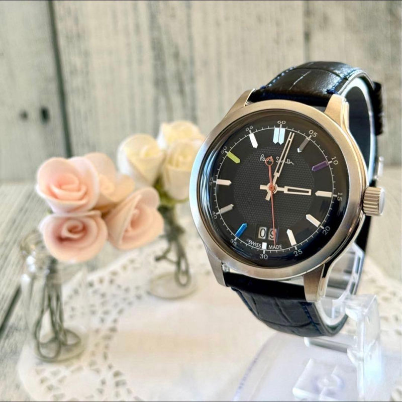 Paul Smith Watch Cambridge YA30-S084270 Quartz 42mm Black Dial Silver Tone